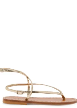 Abako metallic leather sandals