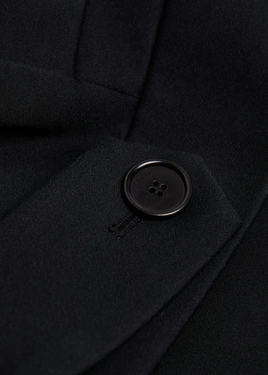 Abbe boxy stretch-crepe jacket