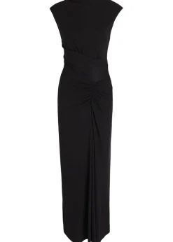 Acacia draped jersey maxi dress