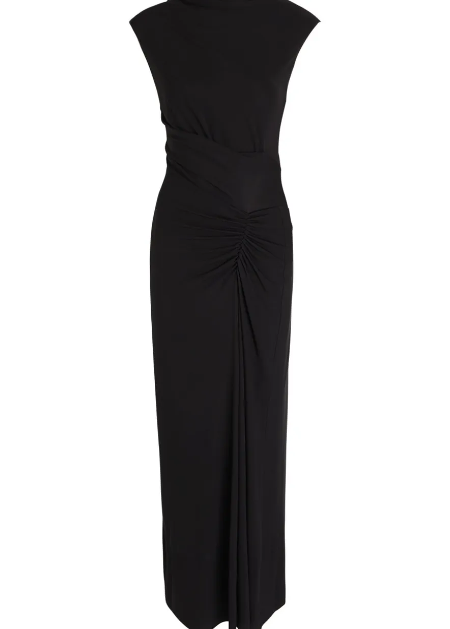 Acacia draped jersey maxi dress
