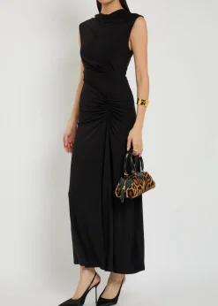 Acacia draped jersey maxi dress