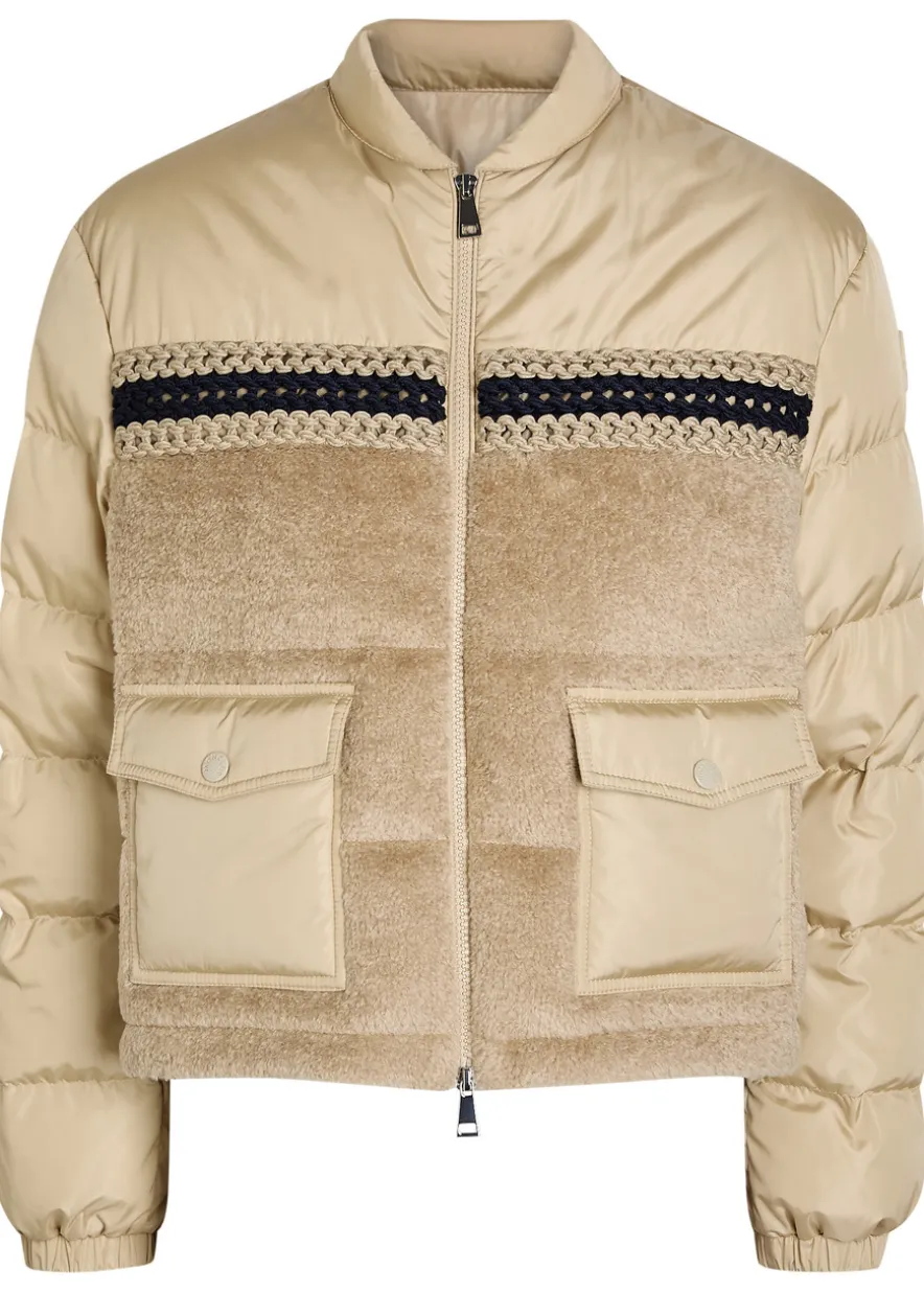 Achillee padded panelled nylon jacket