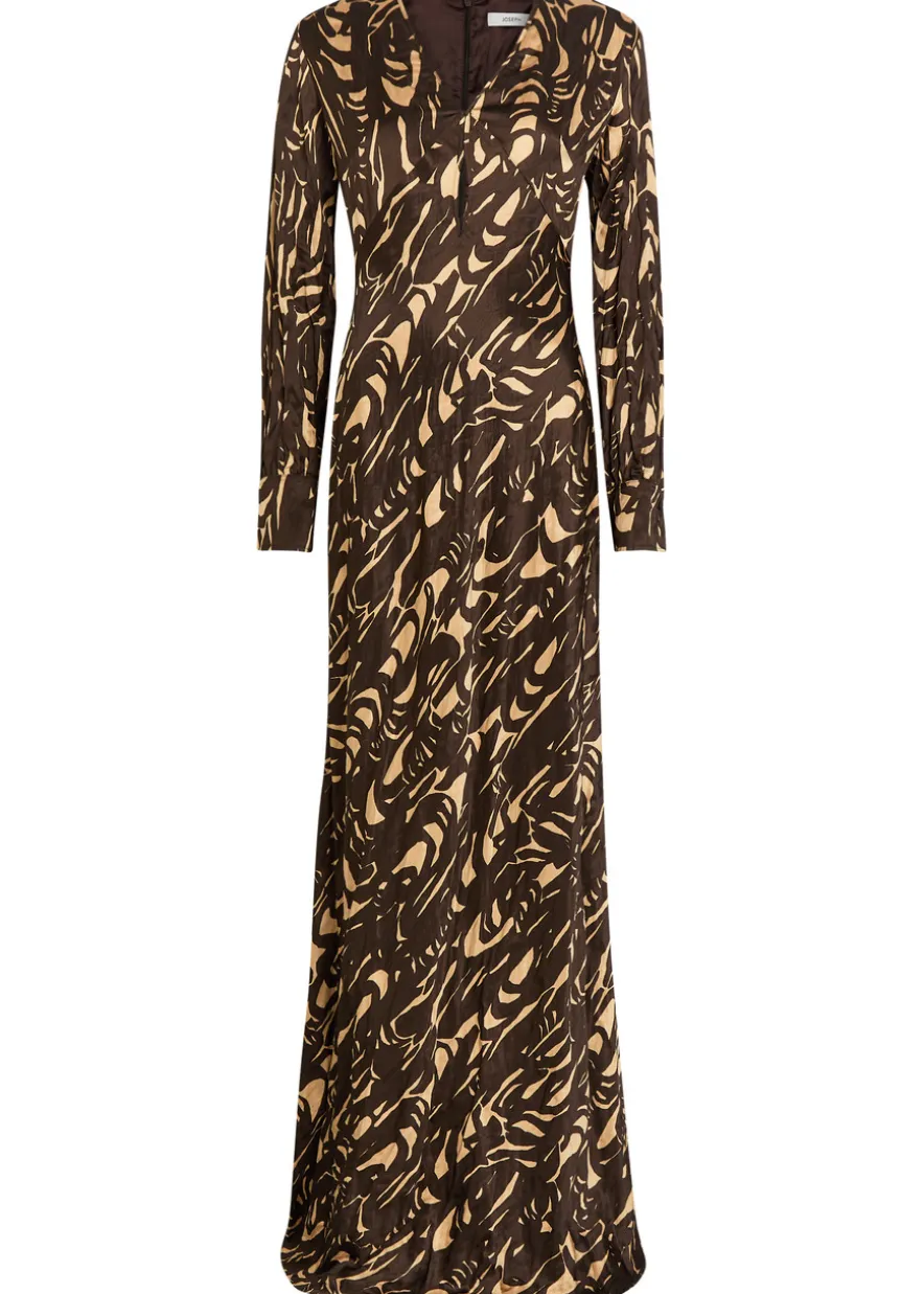 Adore printed crinkled satin midi dress