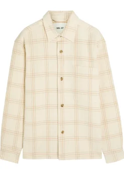 Adwin checked cotton-blend overshirt