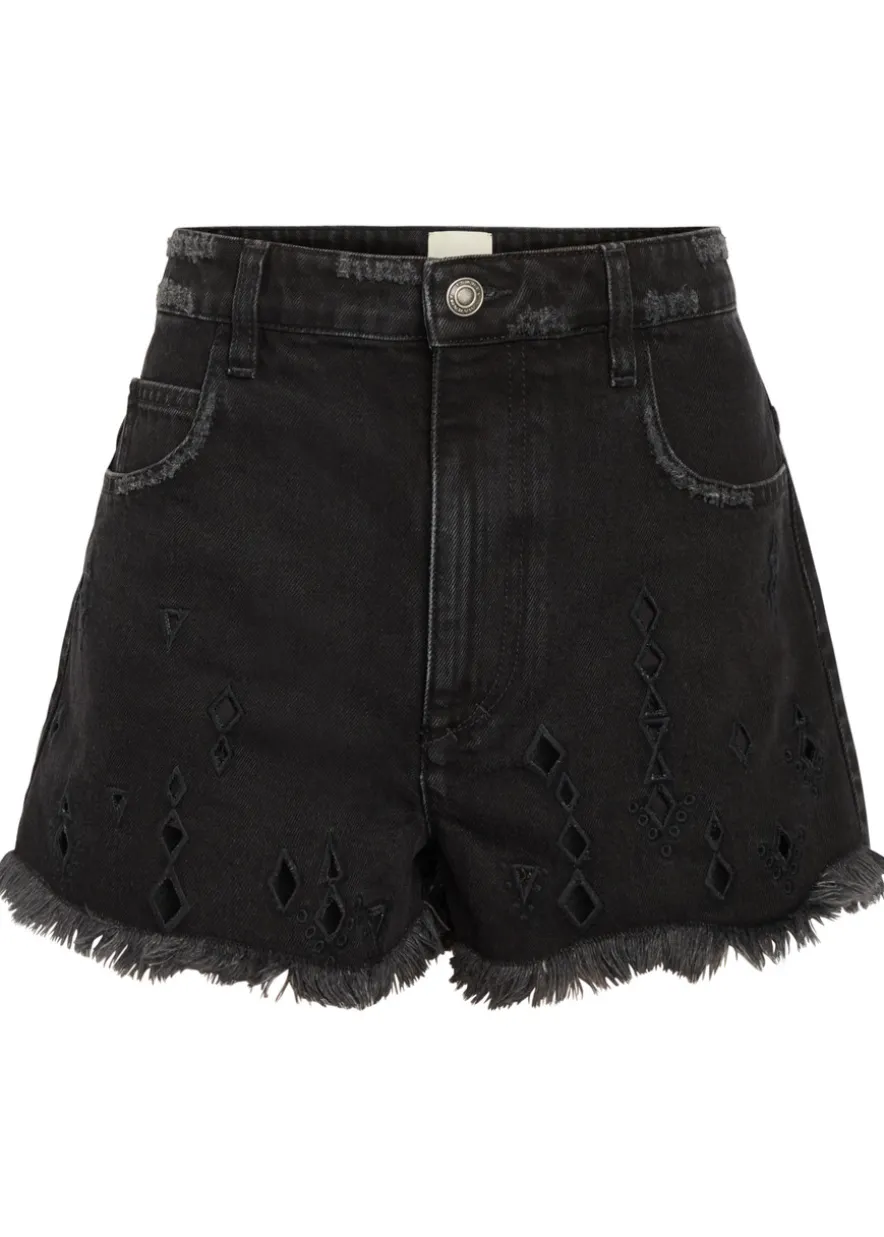 Aecia cut-out denim shorts