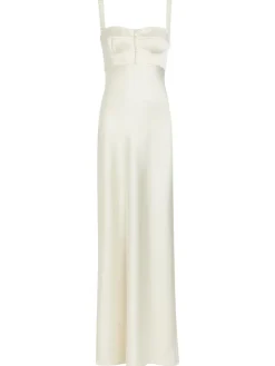 Aglaya satin maxi dress