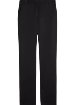 Alba flared-leg stretch-wool trousers