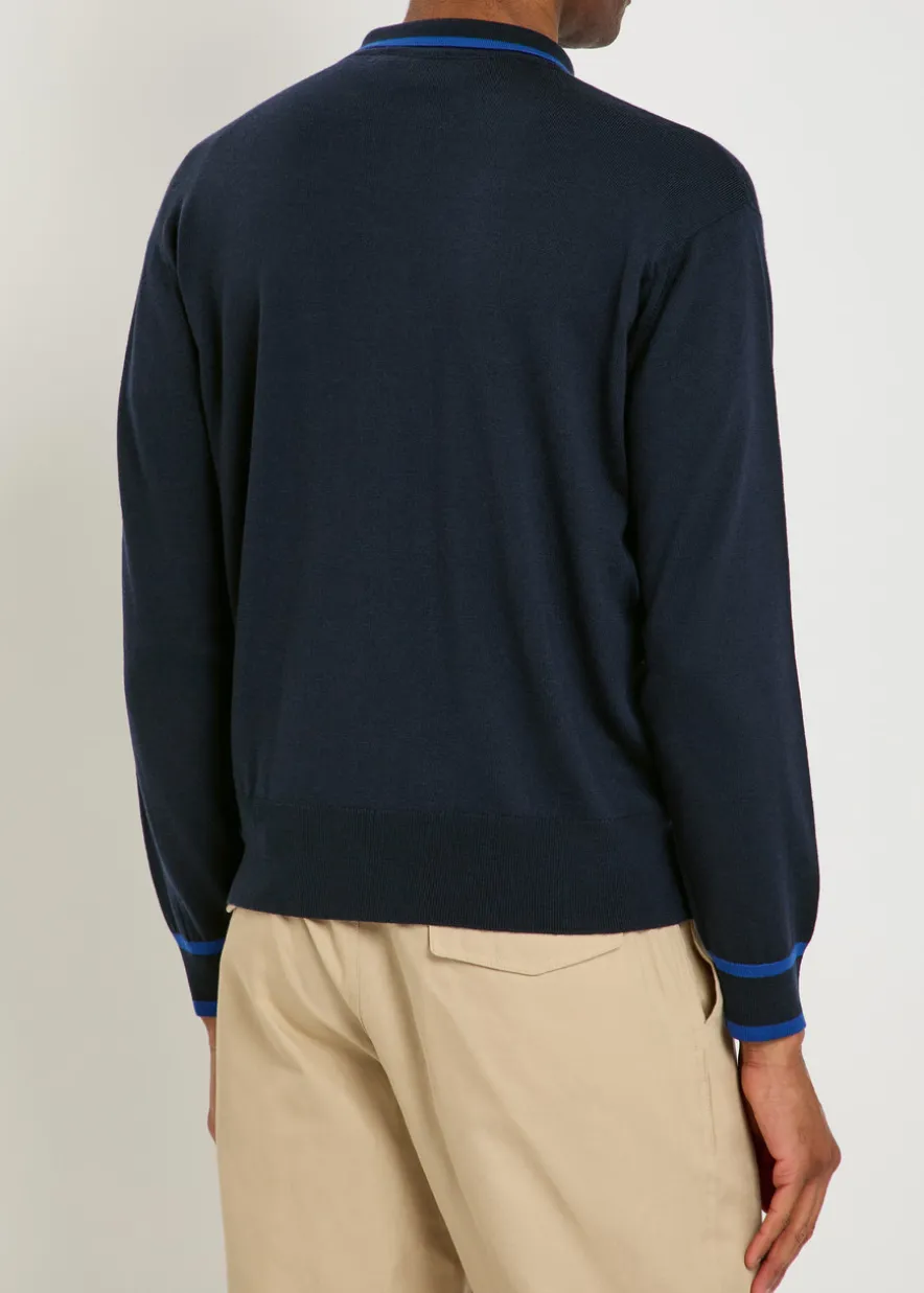 Albie striped merino wool cardigan
