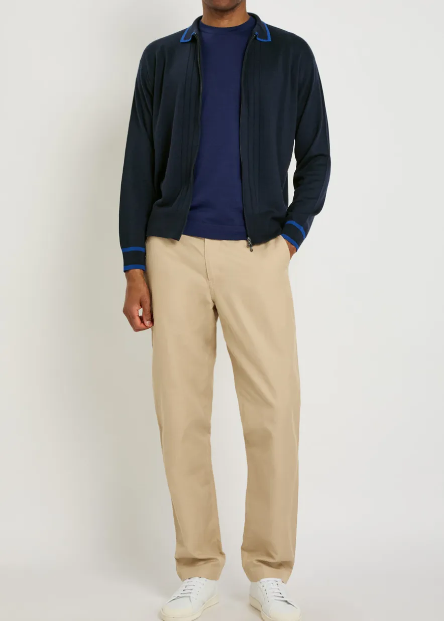 Albie striped merino wool cardigan