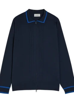 Albie striped merino wool cardigan
