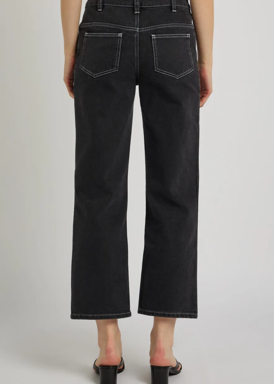 Alec cropped straight-leg jeans