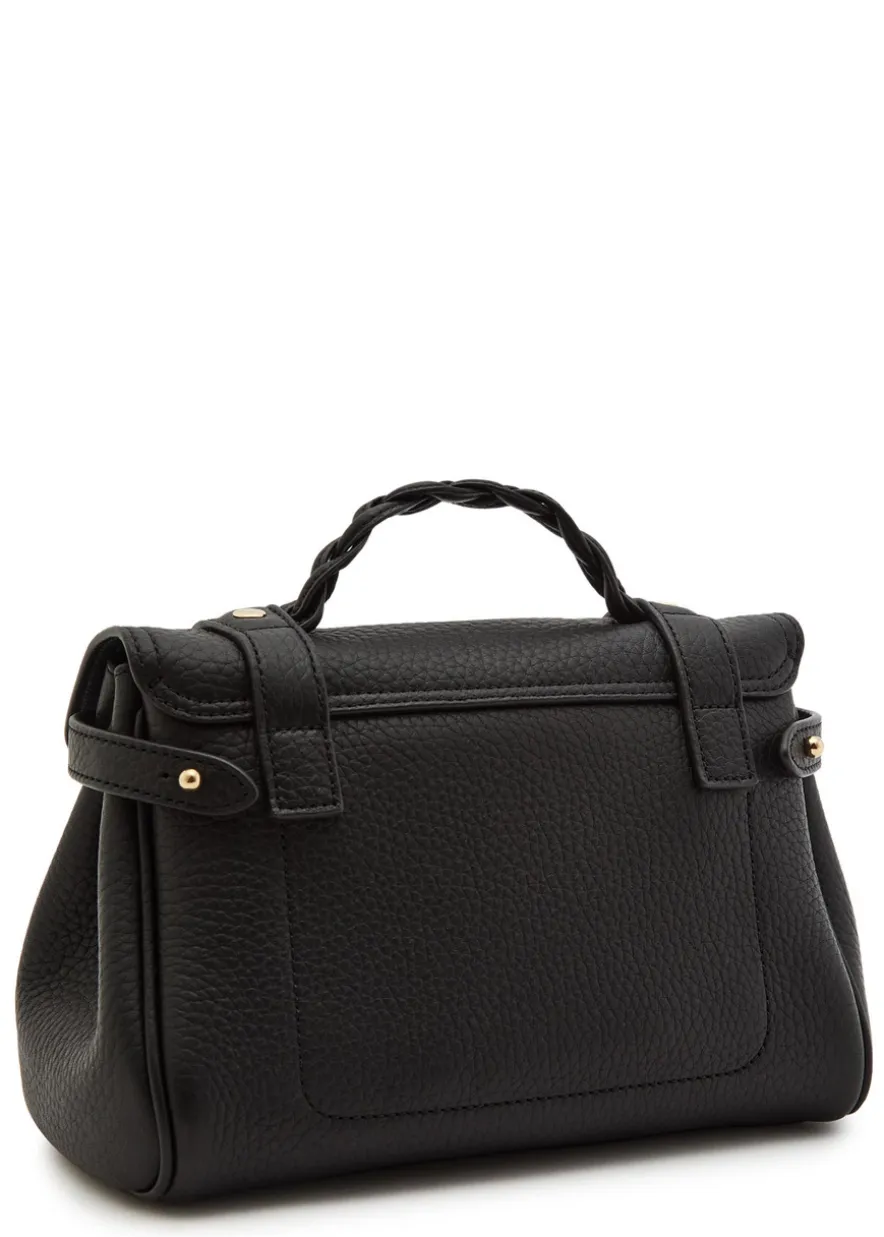 Alexa mini grained leather top handle bag