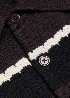 Alfie striped cotton polo jumper