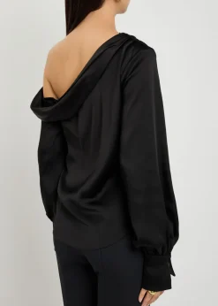 Alice draped satin top