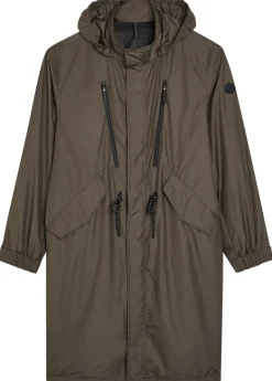 Alisa hooded shell parka coat