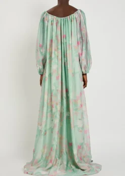 Ally floral-print woven maxi dress