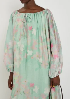 Ally floral-print woven maxi dress