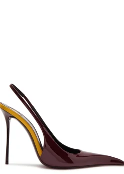 Amalia 110 patent leather slingback pumps