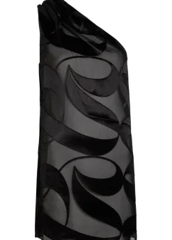 Amaris devoré georgette mini dress