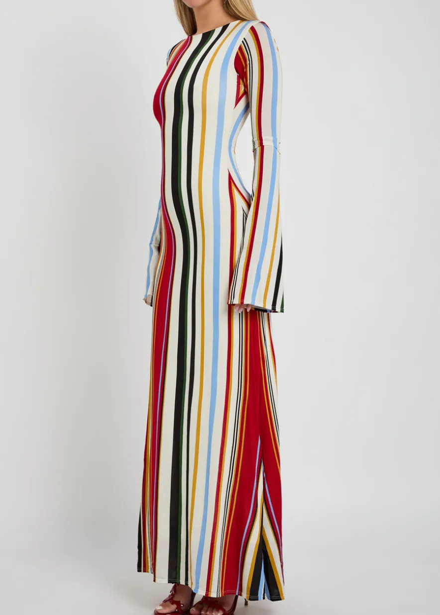 Amay striped stretch-jersey maxi dress