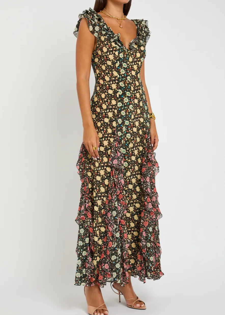 Ambika floral-print silk-chiffon maxi dress