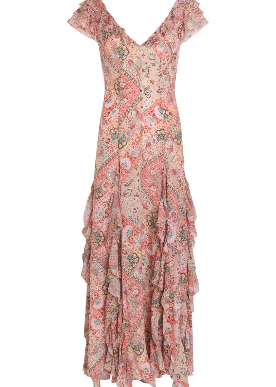 Ambika patterned silk-chiffon maxi dress