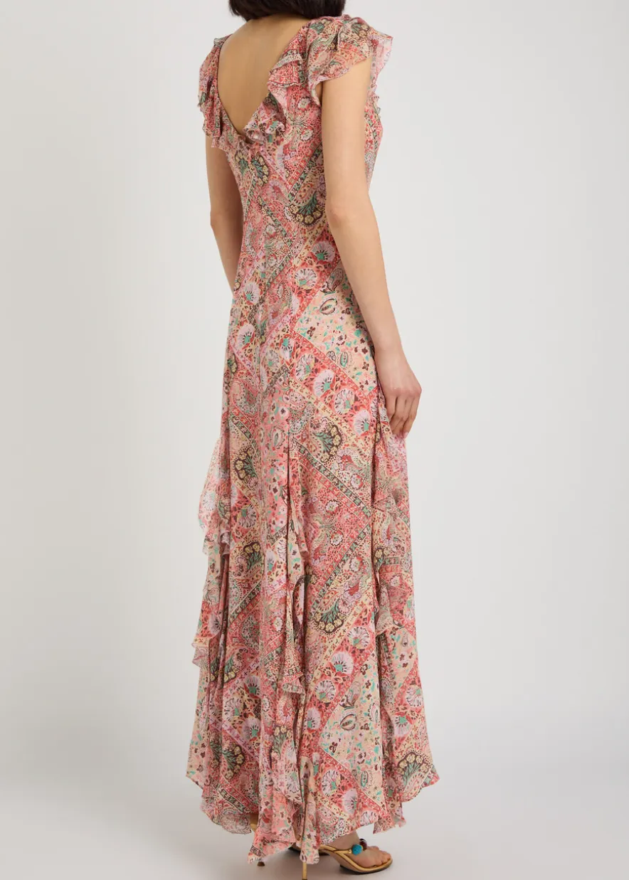 Ambika patterned silk-chiffon maxi dress