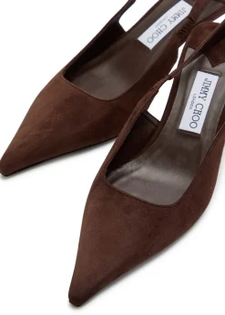Amel 50 suede slingback pumps