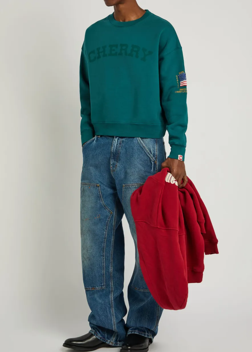 America's Favourite Crew-neck cotton sweatshirt
