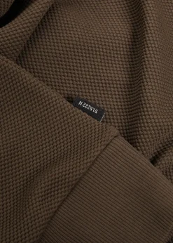 Amery waffle-knit polo shirt