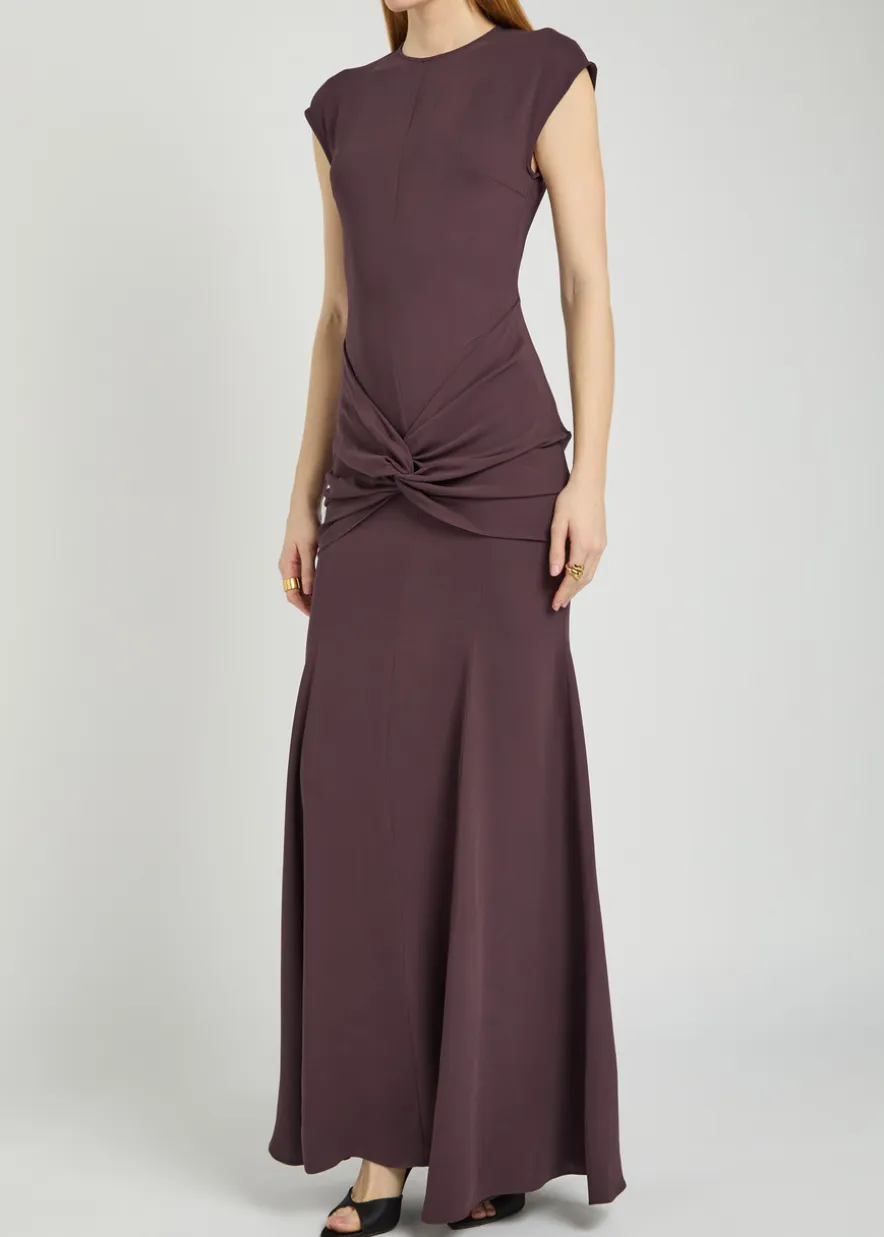 Ames twisted jersey maxi dress