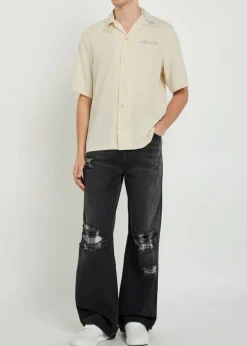 Amiri Stud embellished woven shirt