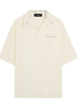 Amiri Stud embellished woven shirt