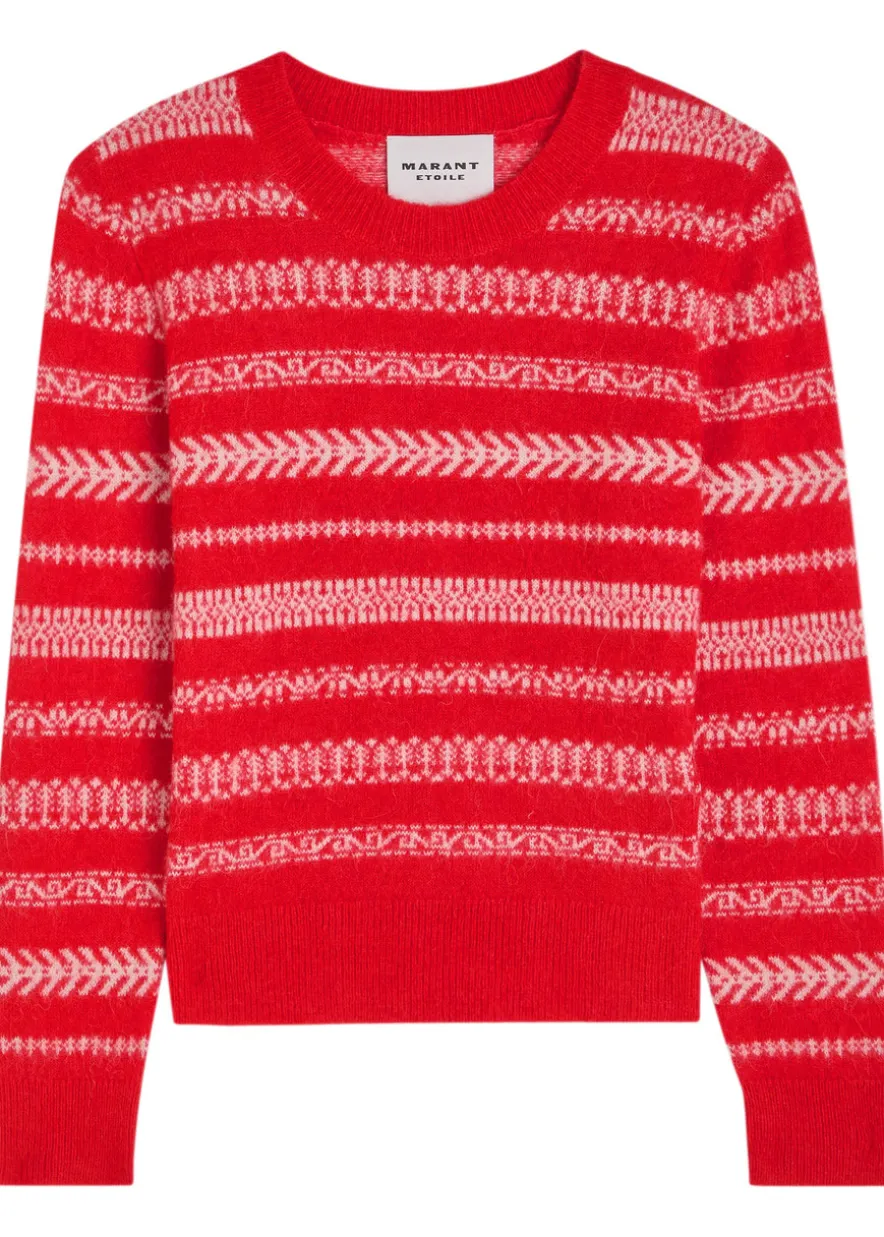Amity fair isle brushed alpaca-blend jumper
