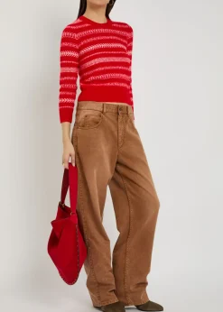 Amity fair isle brushed alpaca-blend jumper