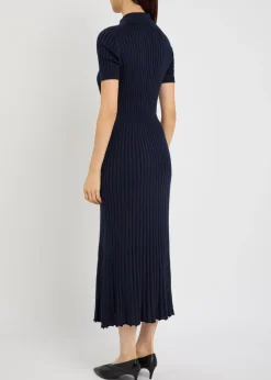 Amor ribbed cashmere-blend midi dress
