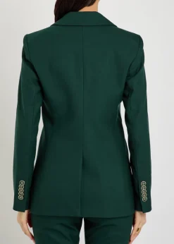 Amos double-breasted woven blazer jacket