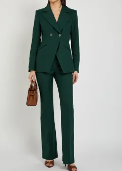 Amos double-breasted woven blazer jacket