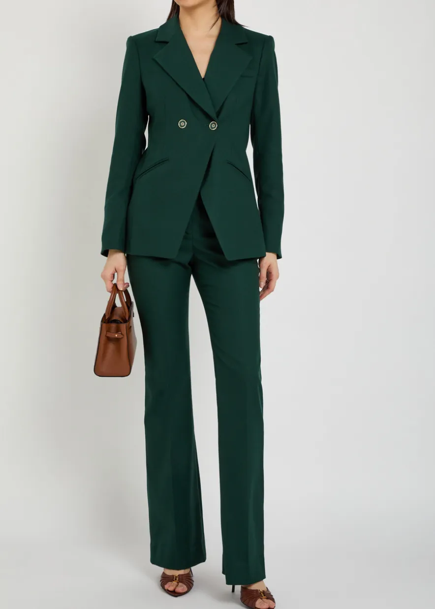 Amos double-breasted woven blazer jacket