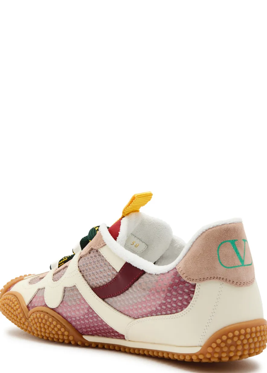 Amphibia panelled mesh sneakers