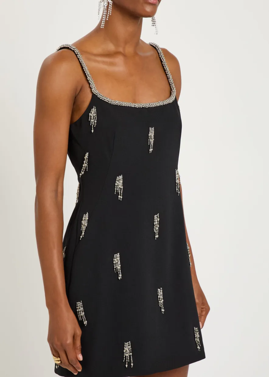 Amy embellished crepe mini dress