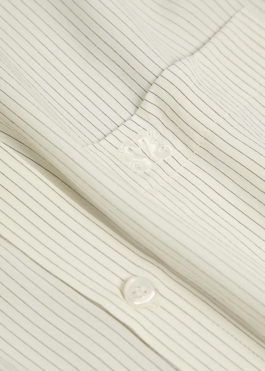 Anabas pinstripe silk shirt
