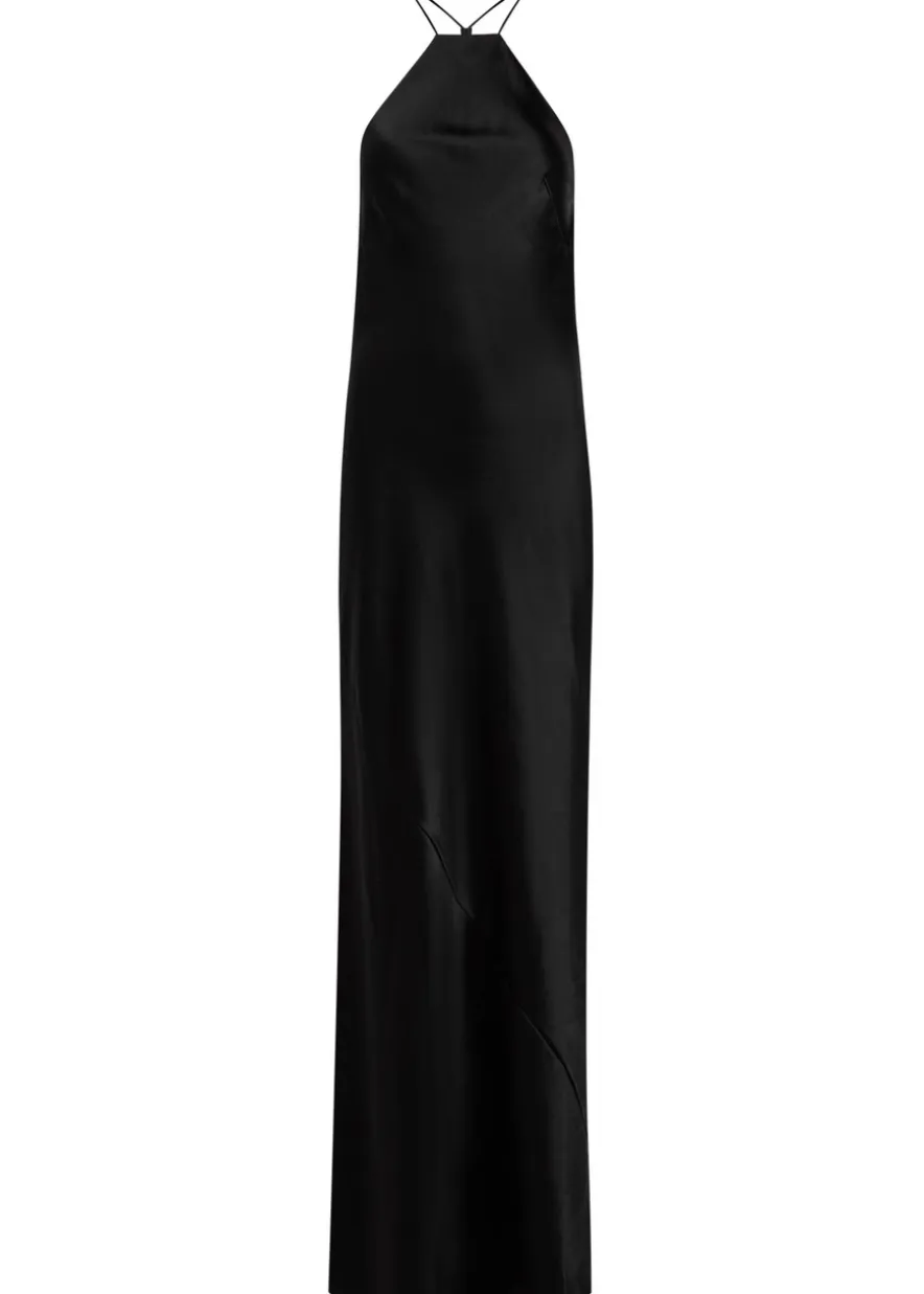 Anais satin maxi dress