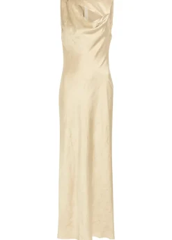 Andie crinkled satin maxi dress