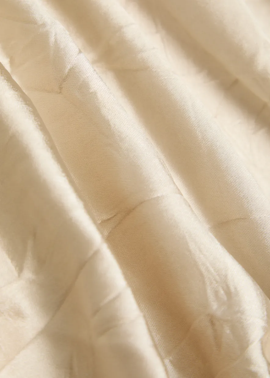 Andie crinkled satin maxi dress