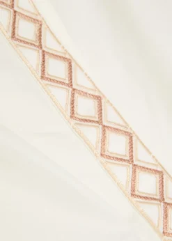 Andorra embroidered cotton-blend top