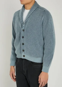 Andrew knit cashmere and cotton-blend cardigan
