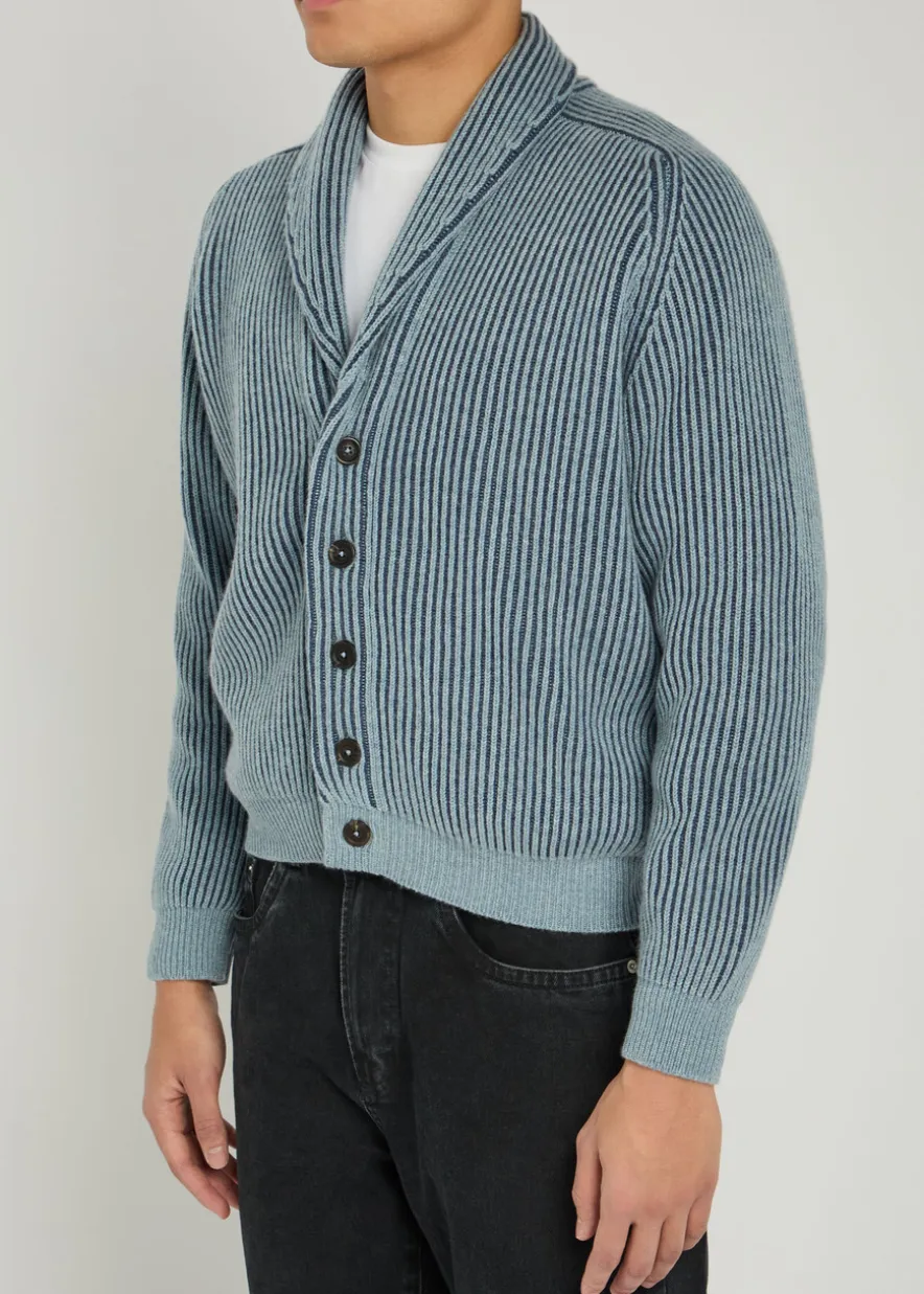 Andrew knit cashmere and cotton-blend cardigan