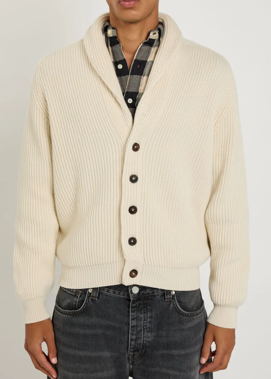 Andrew knit cashmere and cotton-blend cardigan