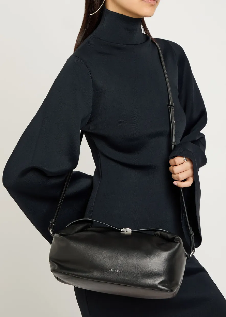 Andy leather top handle bag